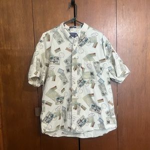 Pendleton Mens Casual Vacation Bermuda Button Up XL